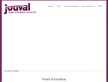 Tablet Screenshot of jouval.ch